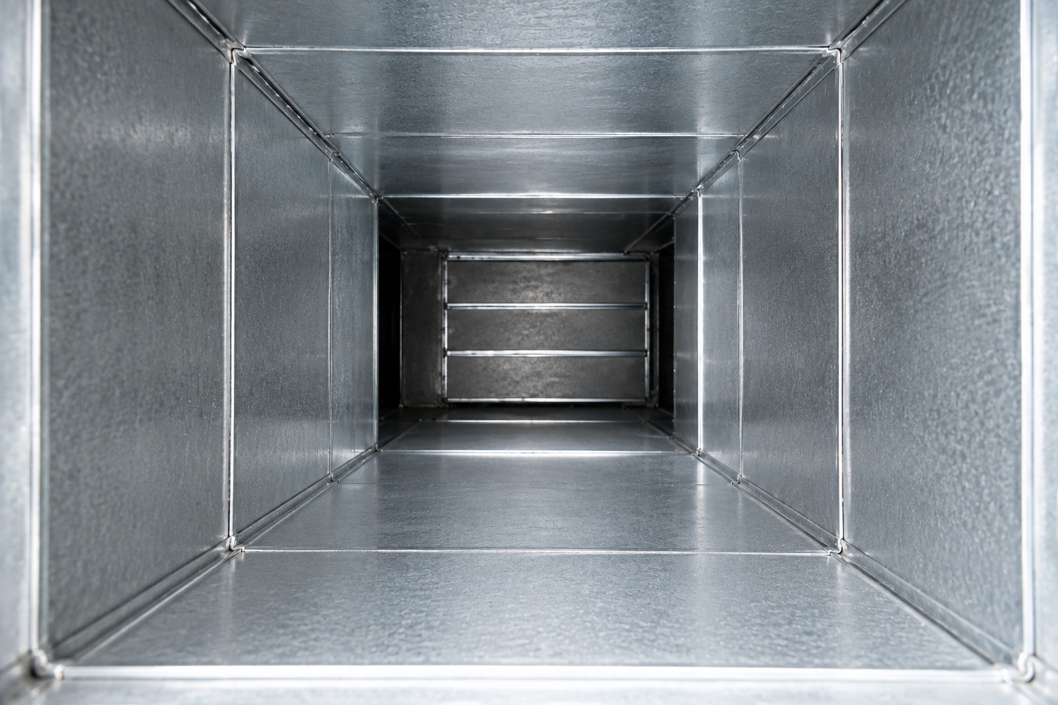 Air ducts after professional cleaning in Plano Texas