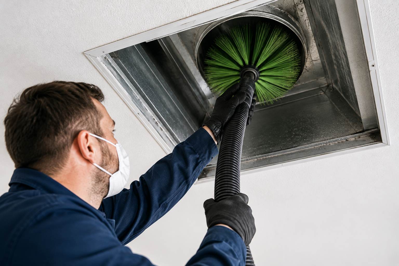 Professional Air Duct Cleaning Sachse TX experts inspecting air ducts