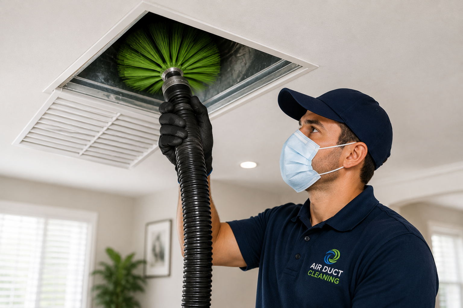 Professional Air Vent Cleaning Plano TX experts inspecting air vents
