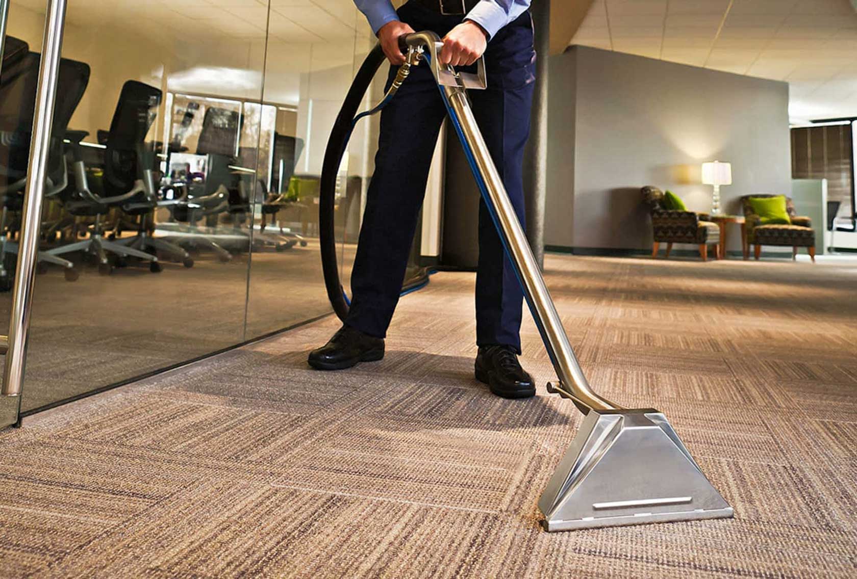 Fresh carpet after professional cleaning