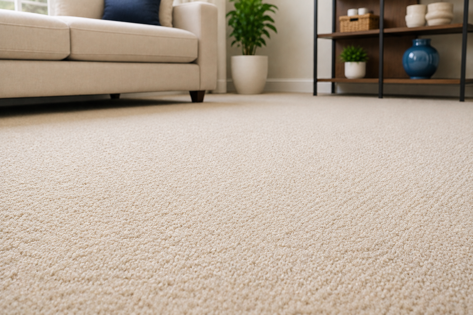 Carpet after professional cleaning in Plano Texas