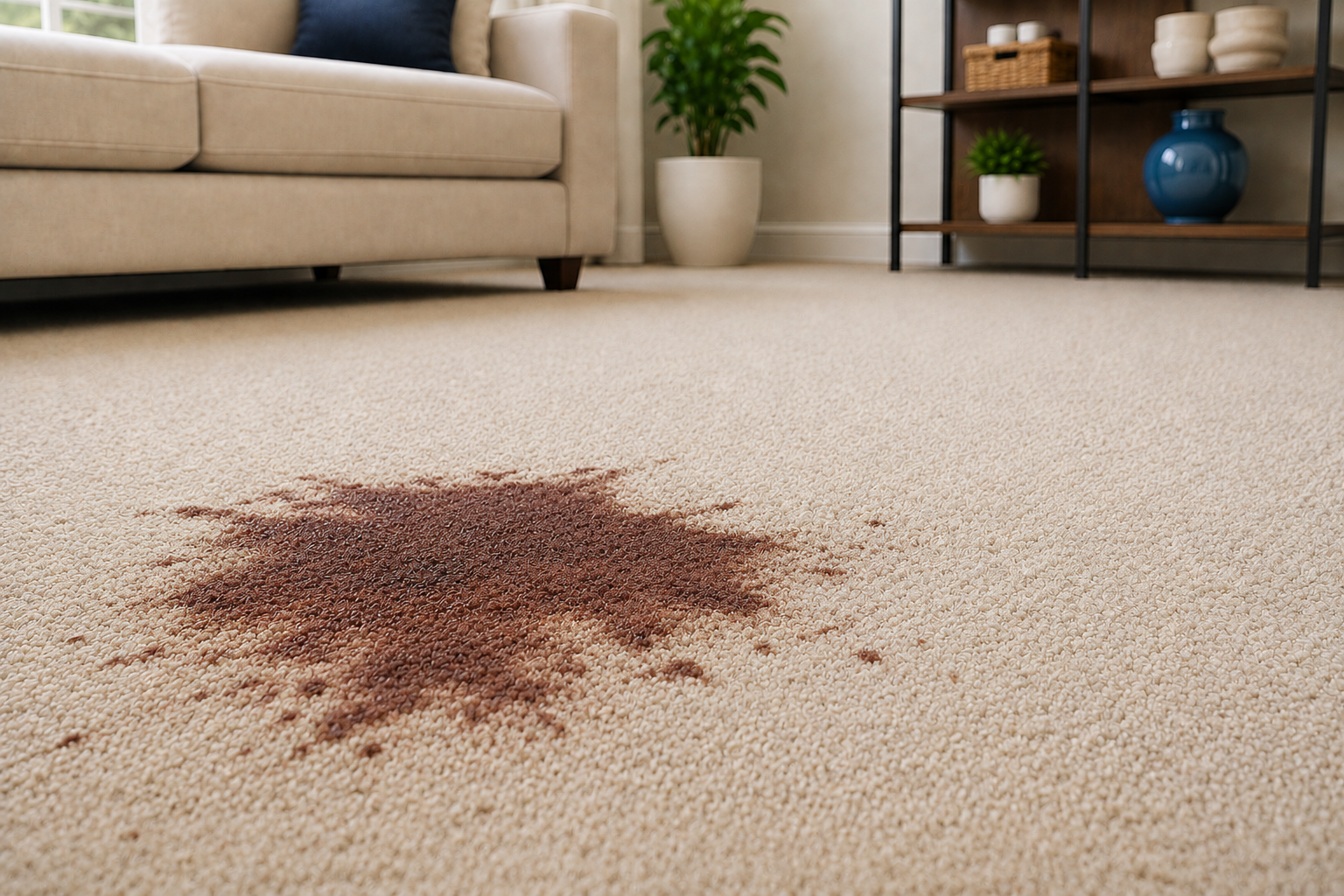 Carpet before professional cleaning in Plano Texas