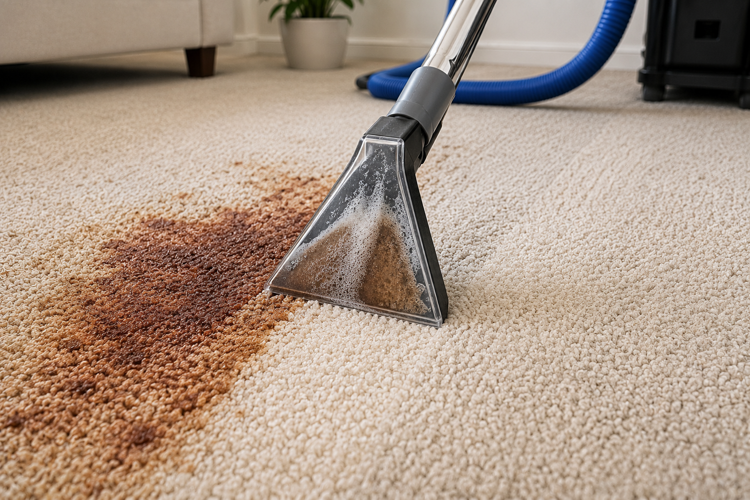 Professional deep carpet restoration and stain removal in Plano Texas