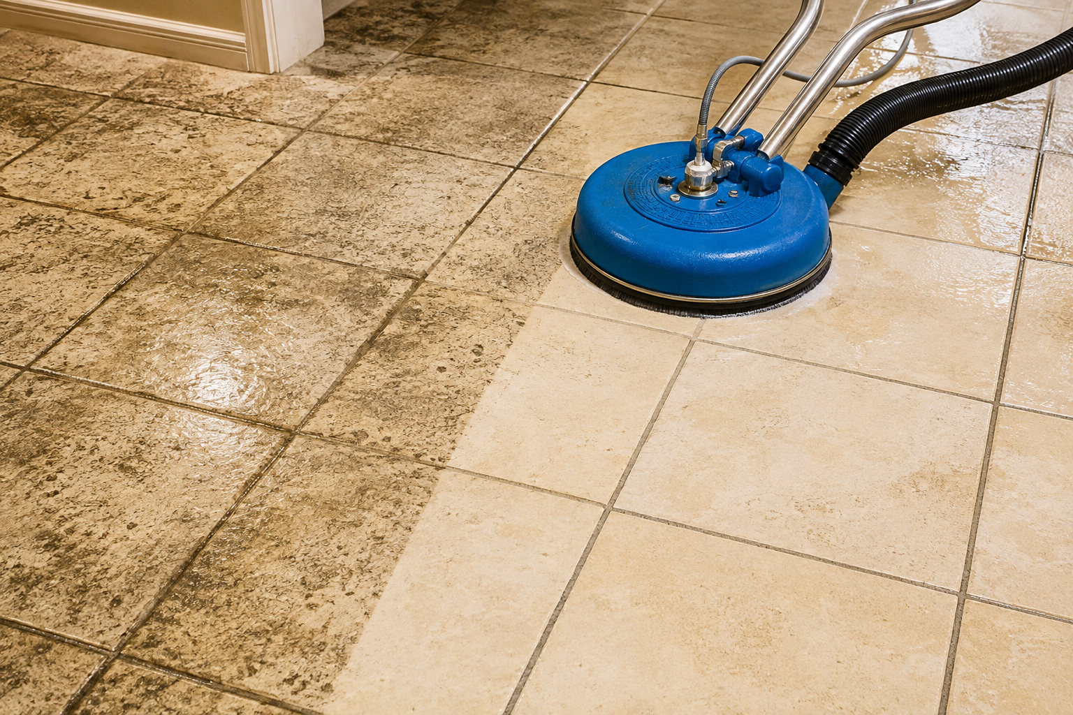 Professional deep tile and grout cleaning and restoration in Plano Texas
