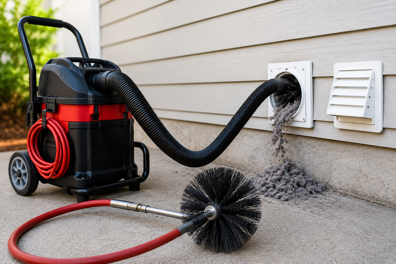 Professional Dryer Vent Cleaning Plano TX experts inspecting dryer vents