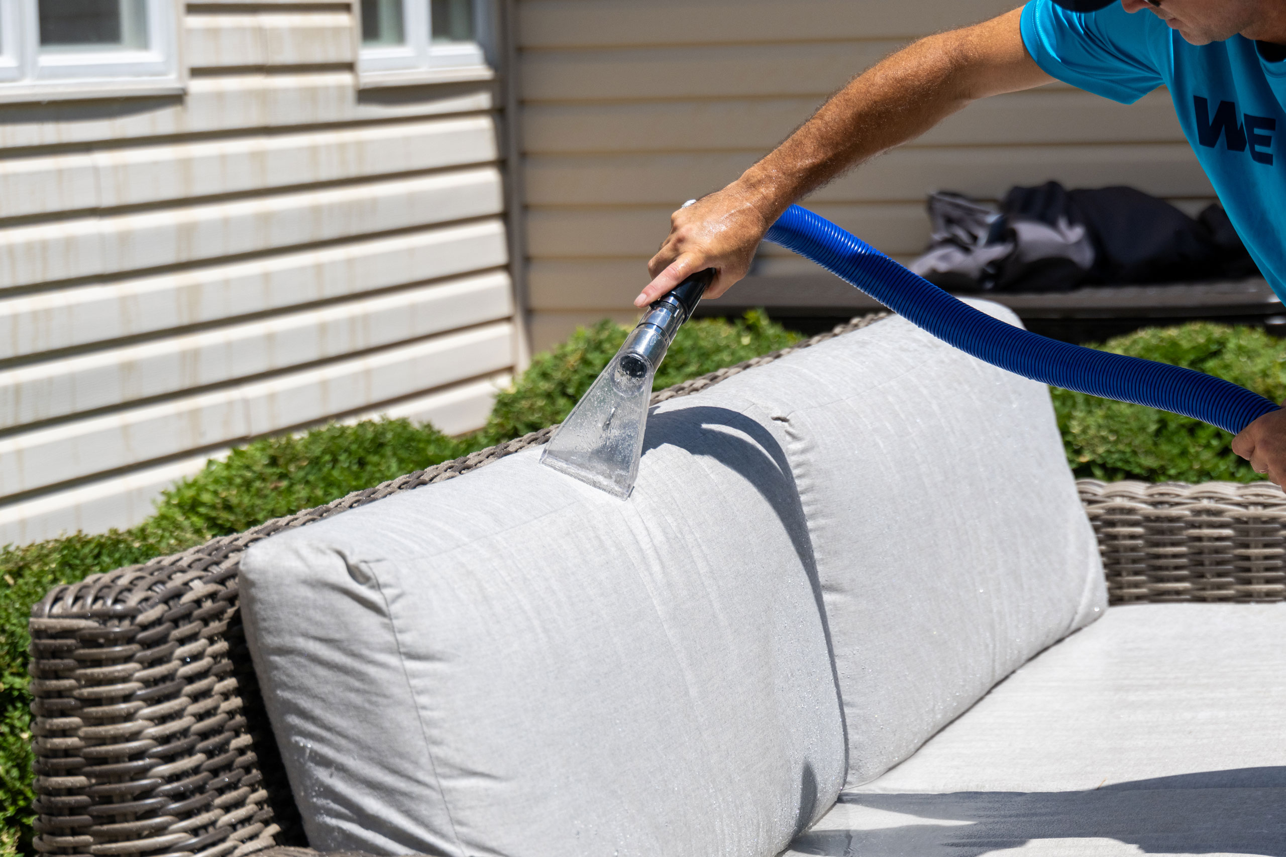 Fresh upholstery after professional cleaning
